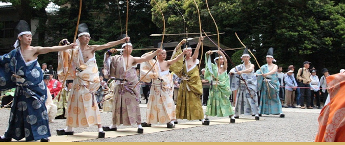 小笠原流「蟇目の儀・百々手式」の斎行について